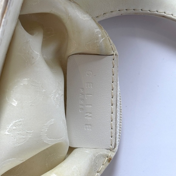 Celine Vintage Cream Macadam Tote with Circular Handle - Picture 10 of 10